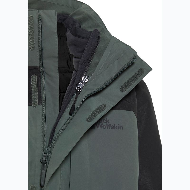 Pánska bunda 3v1 Jack Wolfskin Romberg 3In1 slate green 22