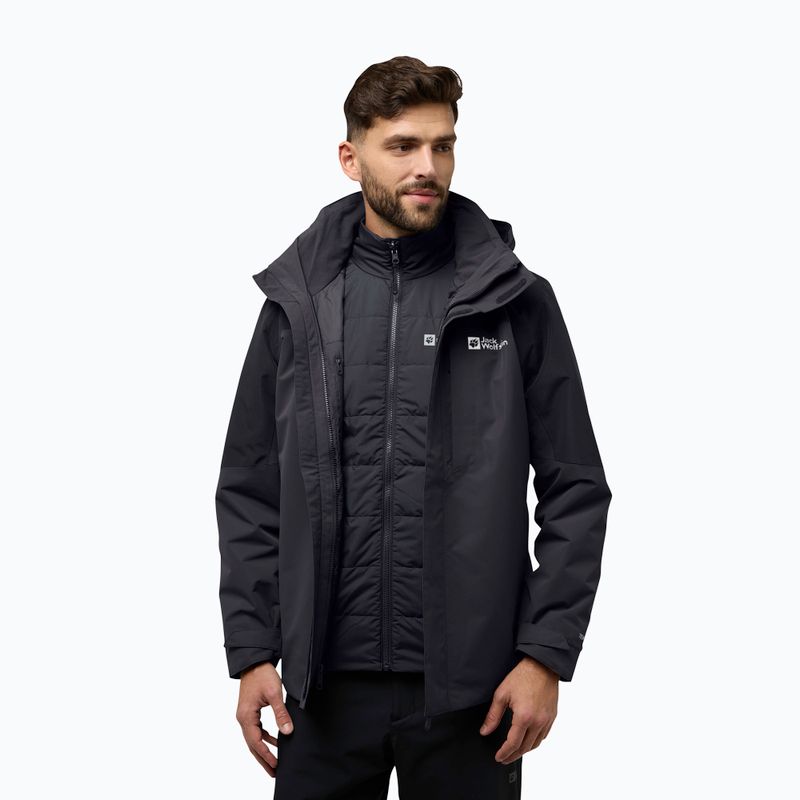 Pánska bunda 3v1 Jack Wolfskin Romberg 3In1 phantom
