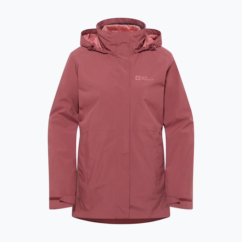 Dámska fleecová mikina Jack Wolfskin Rotwand 3In1 red ochre 11