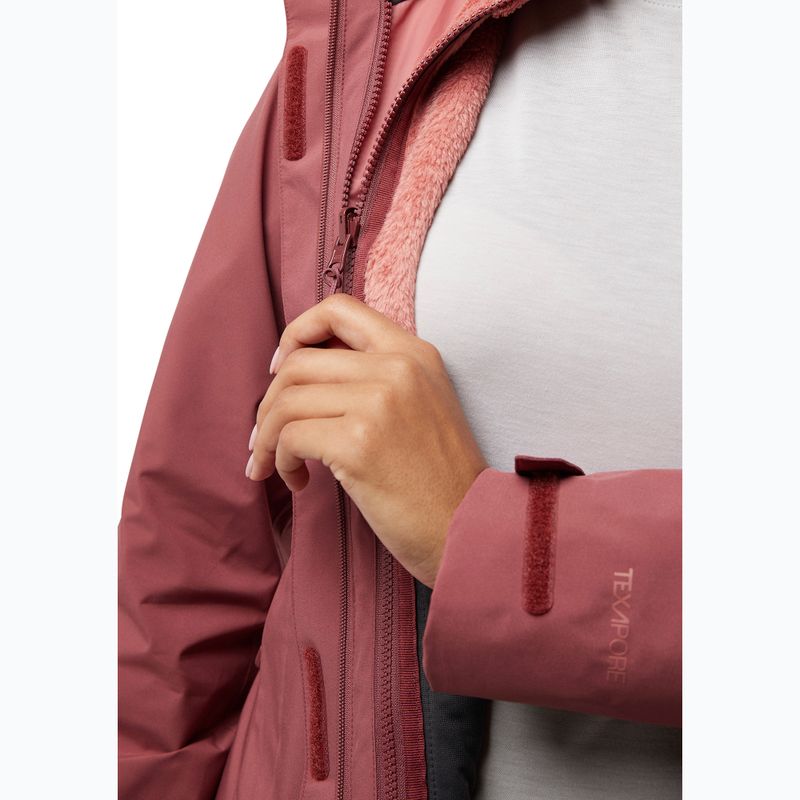 Dámska fleecová mikina Jack Wolfskin Rotwand 3In1 red ochre 10