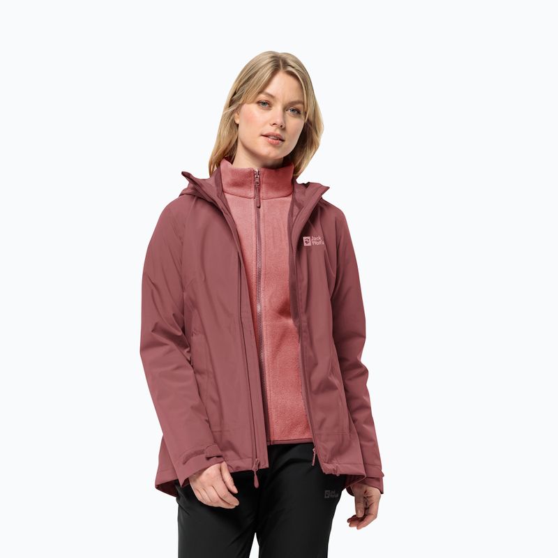 Dámska bunda 3v1 Jack Wolfskin Moonrise 3In1 red ochre 3
