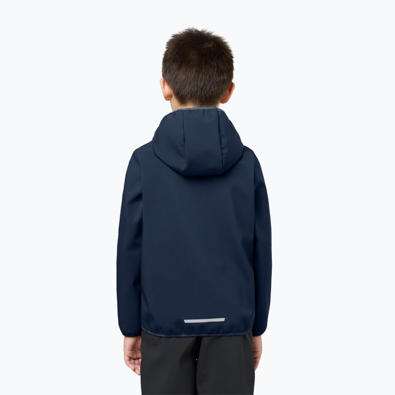 Detská softshellová bunda Jack Wolfskin Fourwinds night blue 2