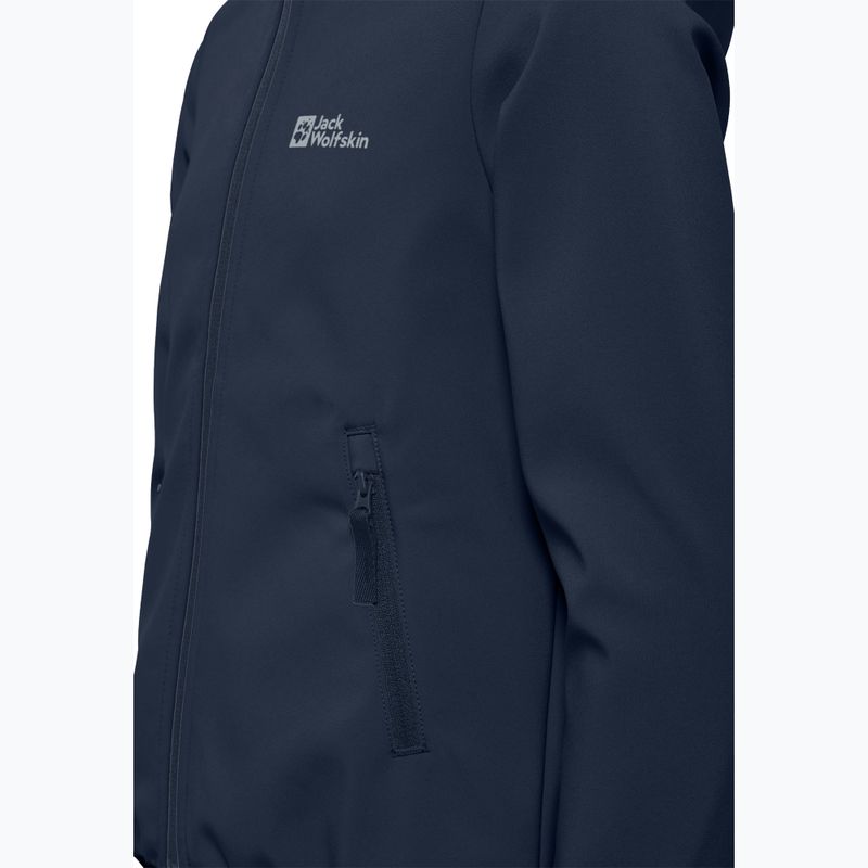 Detská softshellová bunda Jack Wolfskin Fourwinds night blue 3