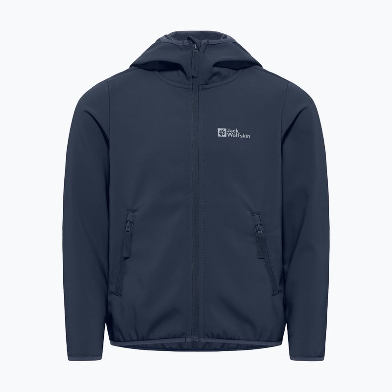 Detská softshellová bunda Jack Wolfskin Fourwinds night blue 5
