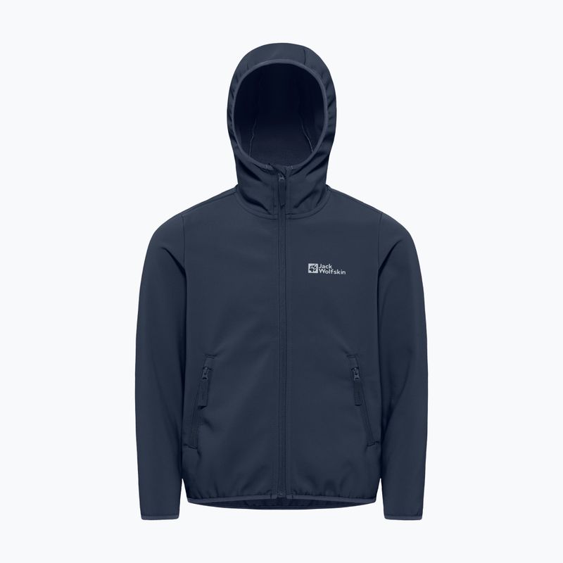 Detská softshellová bunda Jack Wolfskin Fourwinds night blue 6