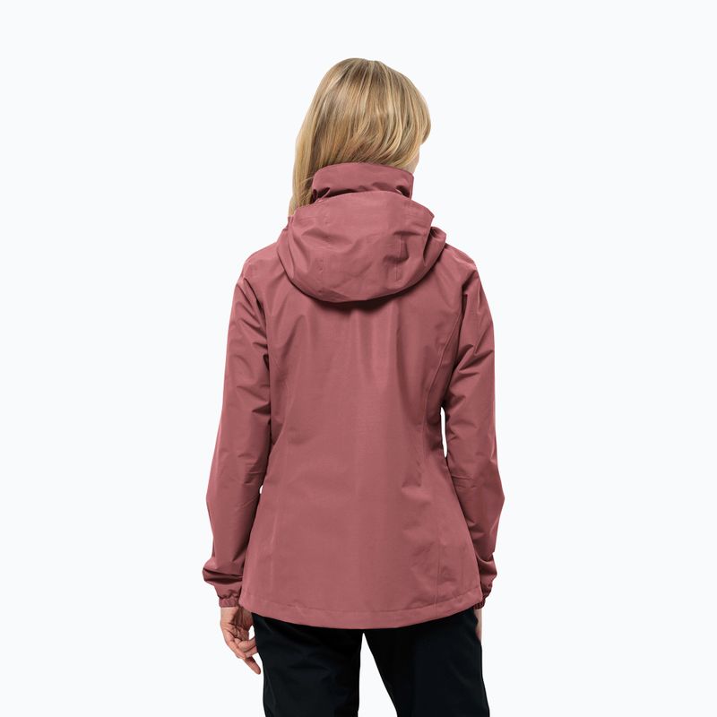 Dámska bunda do dažďa Jack Wolfskin Stormy Point 2L red ochre 2