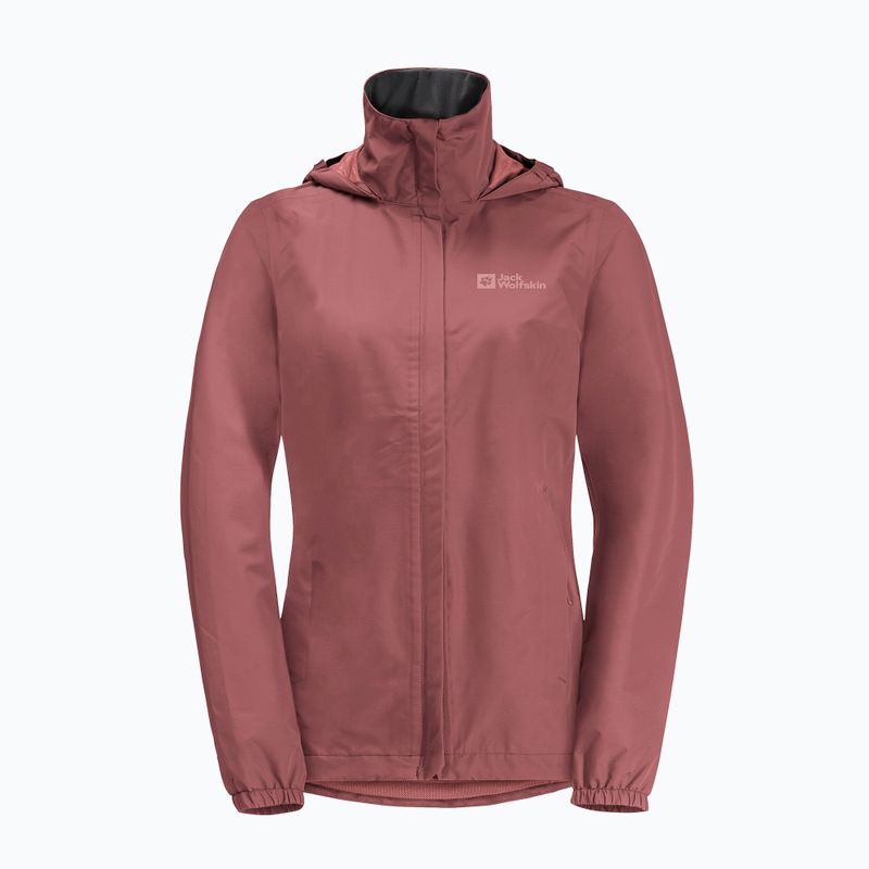 Dámska bunda do dažďa Jack Wolfskin Stormy Point 2L red ochre 7