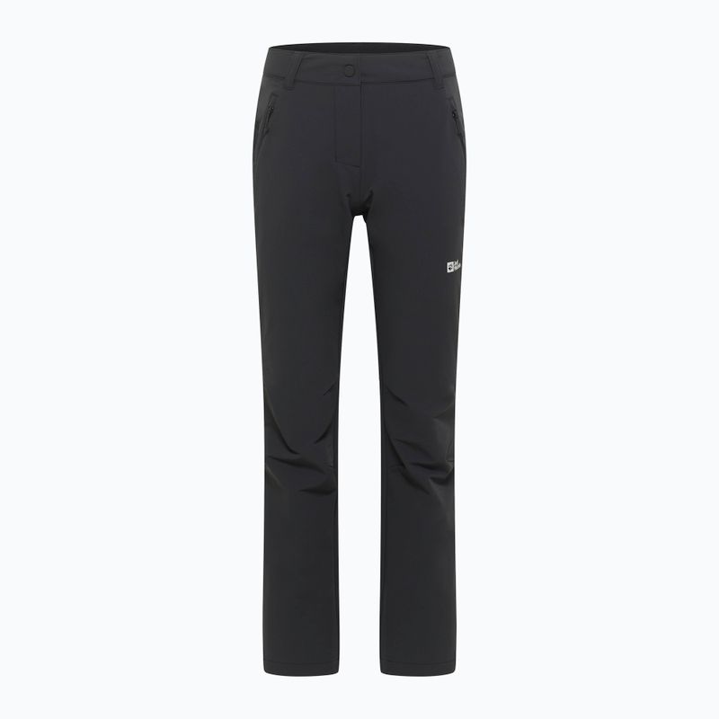 Damske softshell nohavice Jack Wolfskin Activate Thermic čierne 6