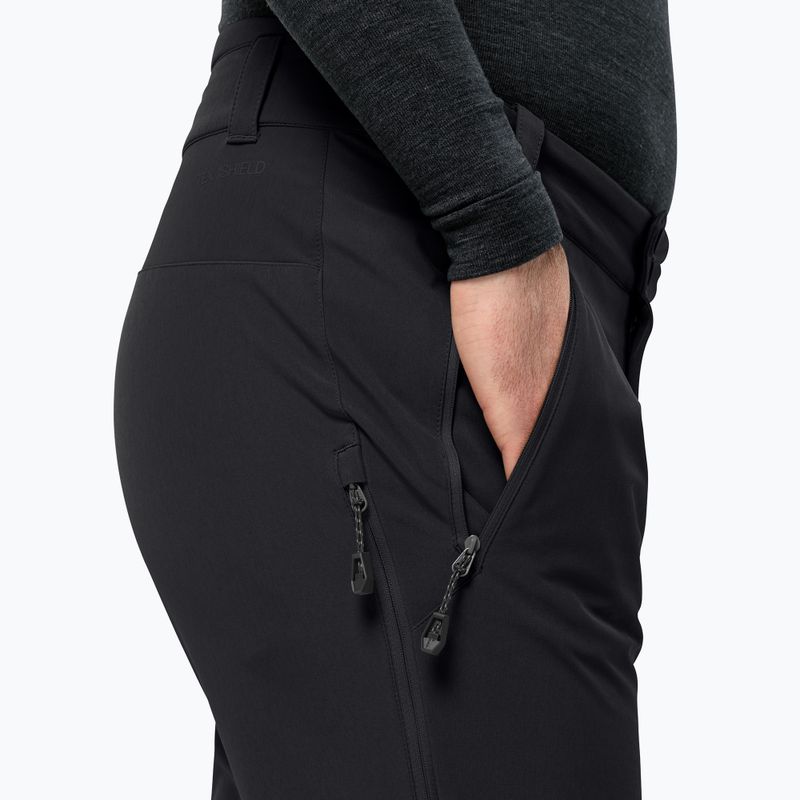 Pánske softshellové nohavice Jack Wolfskin  Alpspitze Tour black 3
