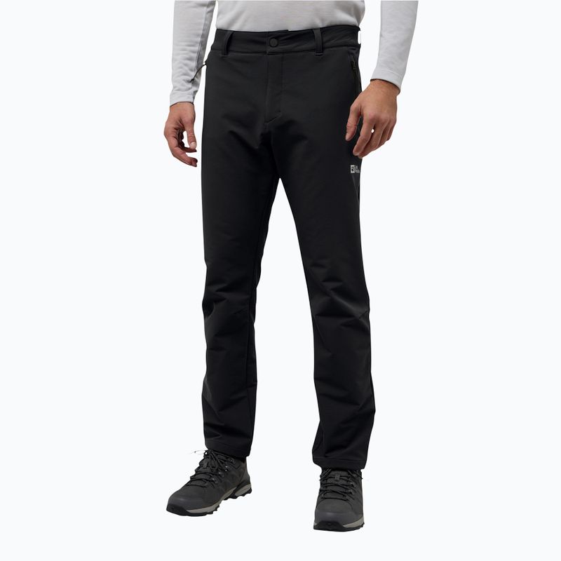 Pánske softshellové nohavice Jack Wolfskin Activate Thermic black