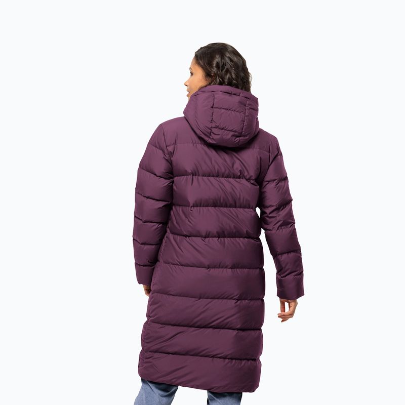 Dámsky páperový kabát Jack Wolfskin Frozen Palace berry jam 2