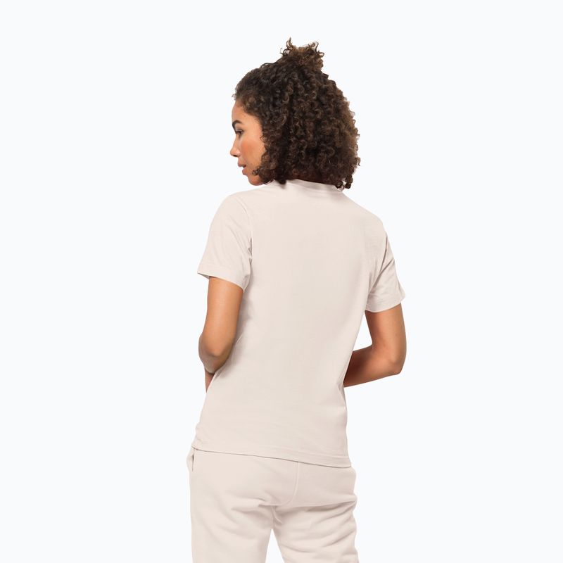 Dámske trekingové tričko Jack Wolfskin Essential panna cotta 2