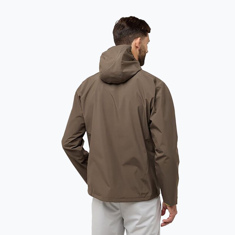 Pánska bunda do dažďa Jack Wolfskin Prelight 2L Ins cold coffee 2