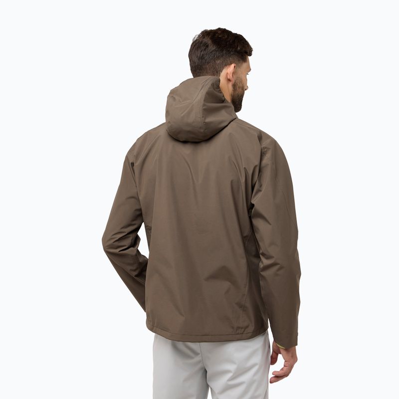 Pánska bunda do dažďa Jack Wolfskin Prelight 2L Ins cold coffee 2