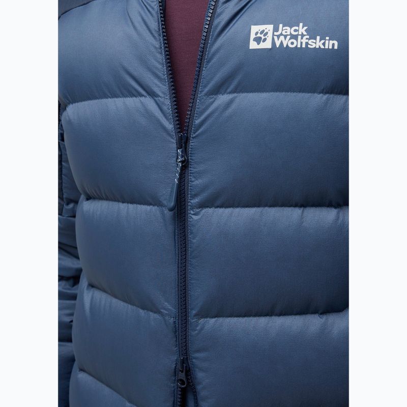 Pánska páperová bunda Jack Wolfskin Nebelhorn Down Hoody nature blue 7