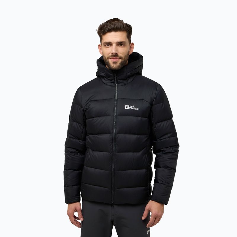 Pánska páperová bunda Jack Wolfskin Nebelhorn Down Hoody black