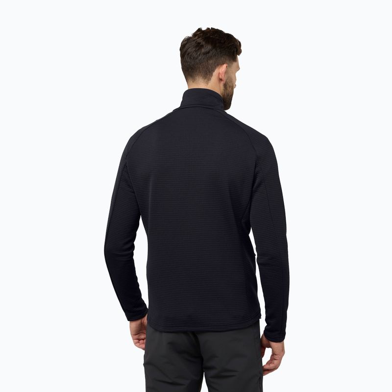 Pánska fleecová mikina Jack Wolfskin Dormer black 2