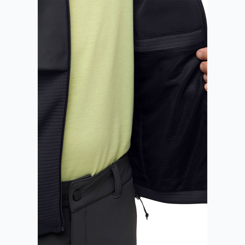 Pánska fleecová mikina Jack Wolfskin Dormer black 4