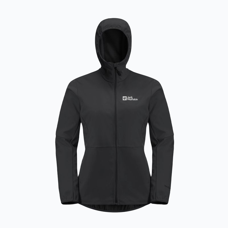 Dámska softshellová bunda Jack Wolfskin Feldberg Hoody black 7