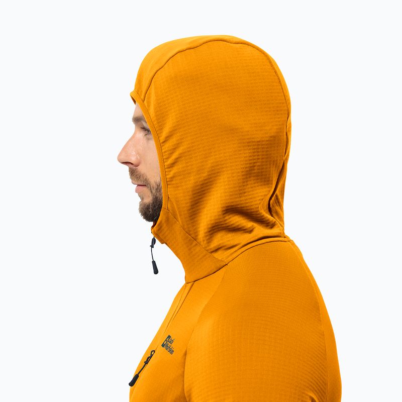 Pánska fleecová mikina Jack Wolfskin Kolbenberg Hooded Fz safflower 3