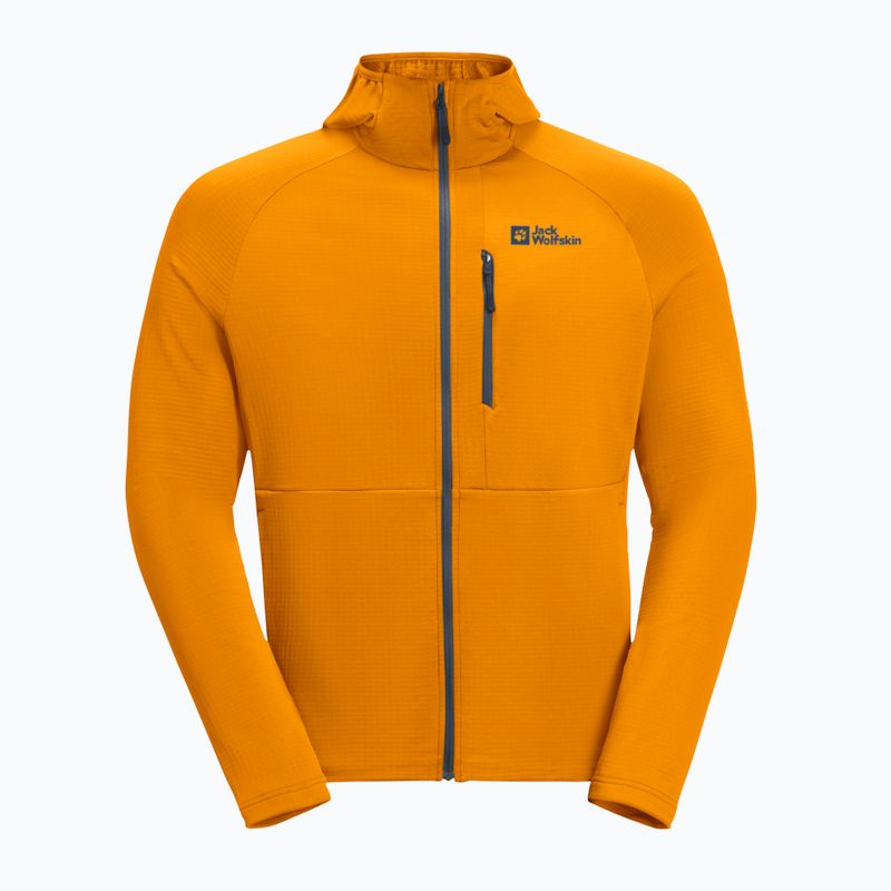 Pánska fleecová mikina Jack Wolfskin Kolbenberg Hooded Fz safflower 6