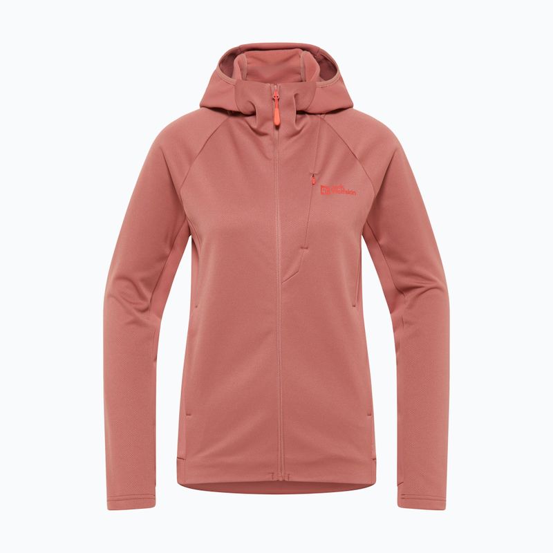 Dámska fleecová mikina Jack Wolfskin Alpgrat mineral red 4