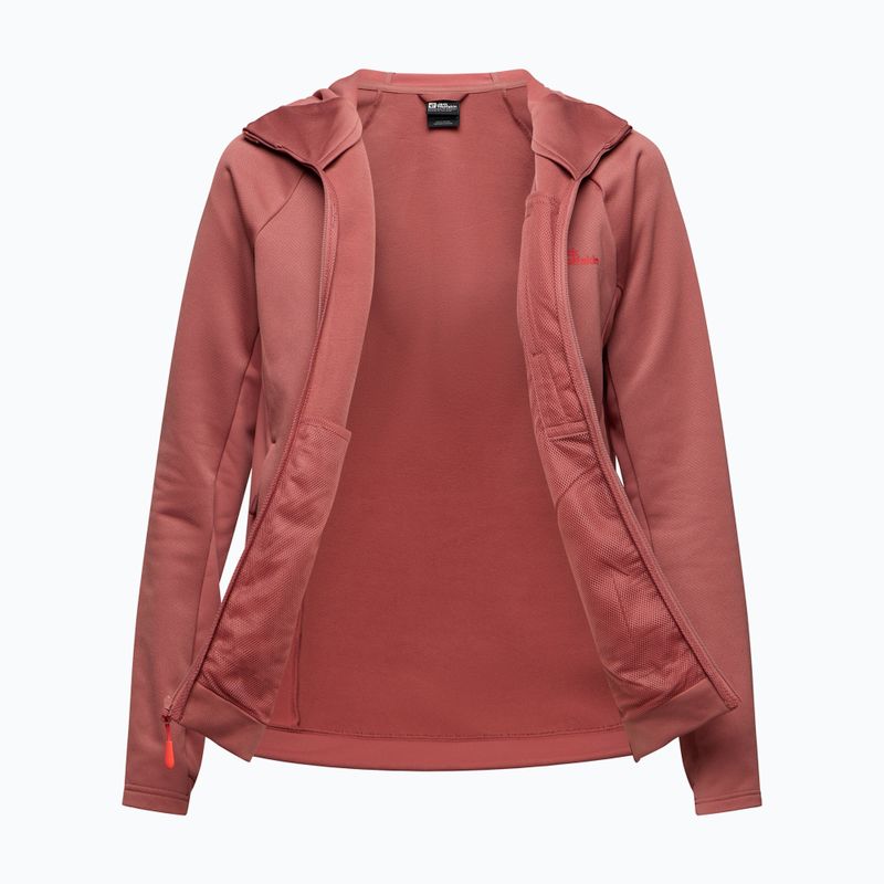 Dámska fleecová mikina Jack Wolfskin Alpgrat mineral red 7