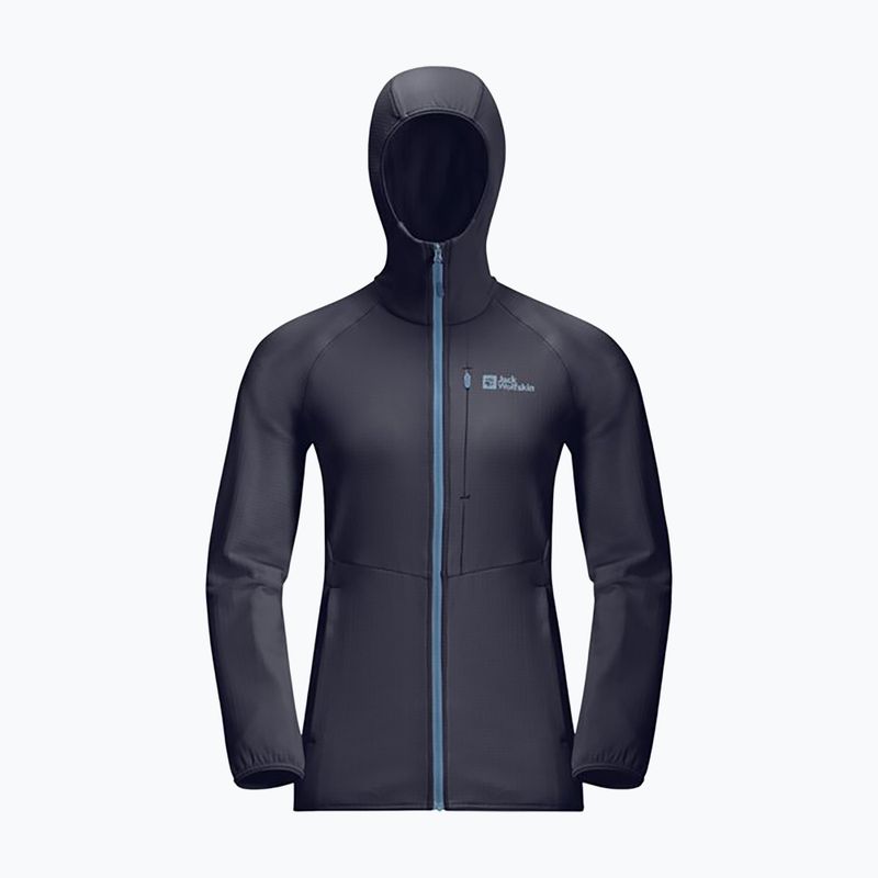 Dámska fleecová mikina Jack Wolfskin Kolbenberg Hooded Fz graphite 2