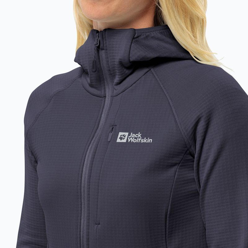 Dámska fleecová mikina Jack Wolfskin Kolbenberg Hooded Fz graphite 4