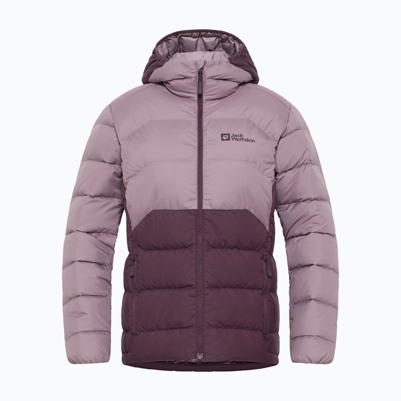 Dámska bunda Jack Wolfskin Ather Down Hoody midnight plum 10