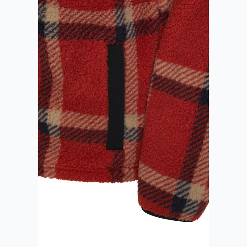 Pánska fleecová mikina Jack Wolfskin Felslicht Check intense rust 9
