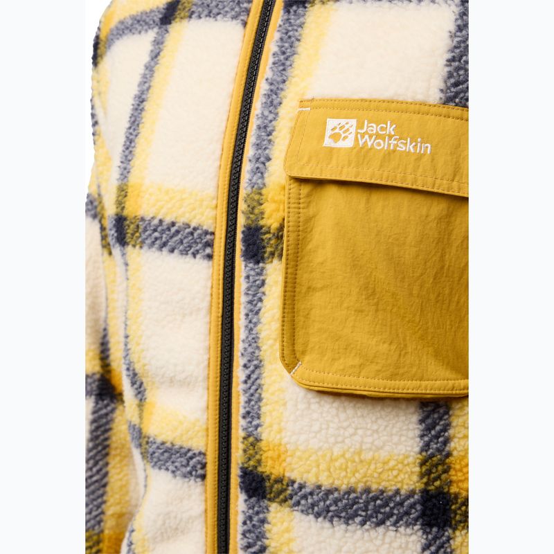 Pánska fleecová mikina Jack Wolfskin Felslicht Check panna cotta 3