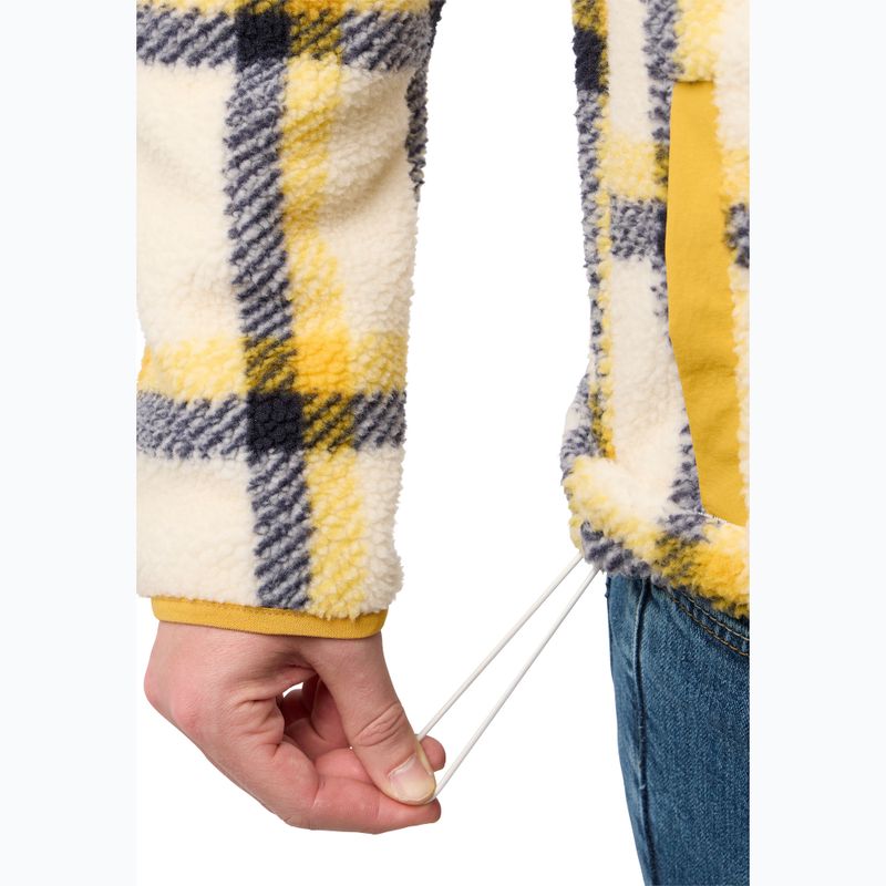 Pánska fleecová mikina Jack Wolfskin Felslicht Check panna cotta 4