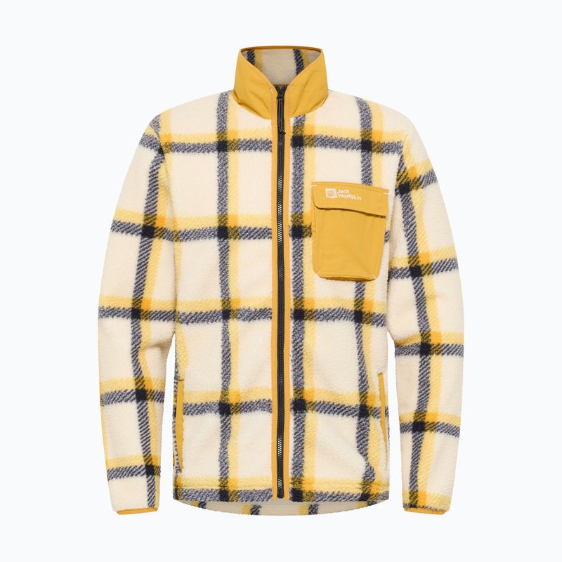 Pánska fleecová mikina Jack Wolfskin Felslicht Check panna cotta 6