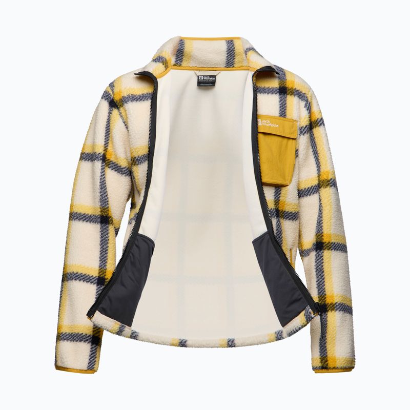 Pánska fleecová mikina Jack Wolfskin Felslicht Check panna cotta 8