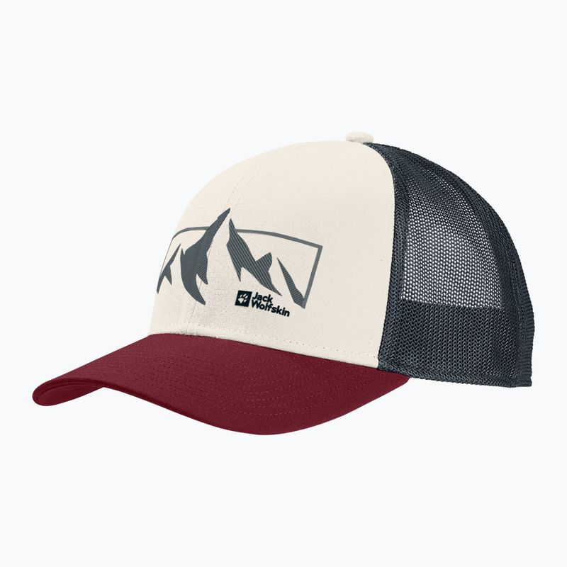 Šiltovka Jack Wolfskin Brand mountain cotton white