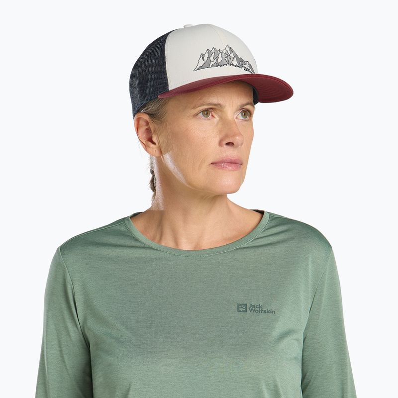 Šiltovka Jack Wolfskin Brand mountain cotton white 2