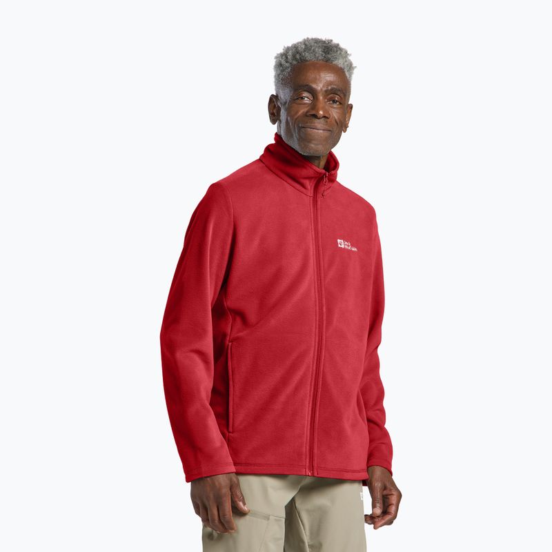 Pánska mikina Jack Wolfskin Taunus Fz fleece adrenaline red