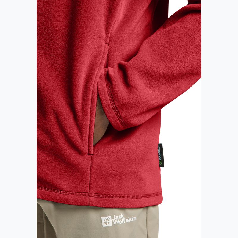 Pánska mikina Jack Wolfskin Taunus Fz fleece adrenaline red 6