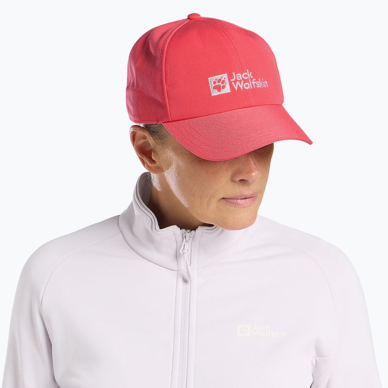 Šiltovka Jack Wolfskin Baseball Cap sunset coral 2