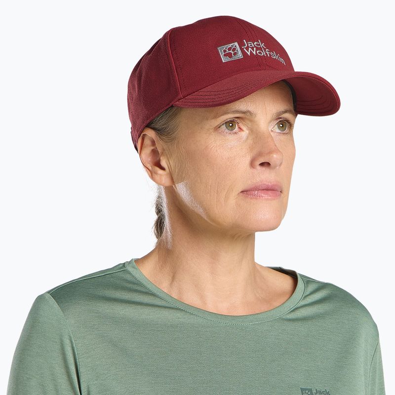 Šiltovka Jack Wolfskin Baseball Cap deep ruby 2