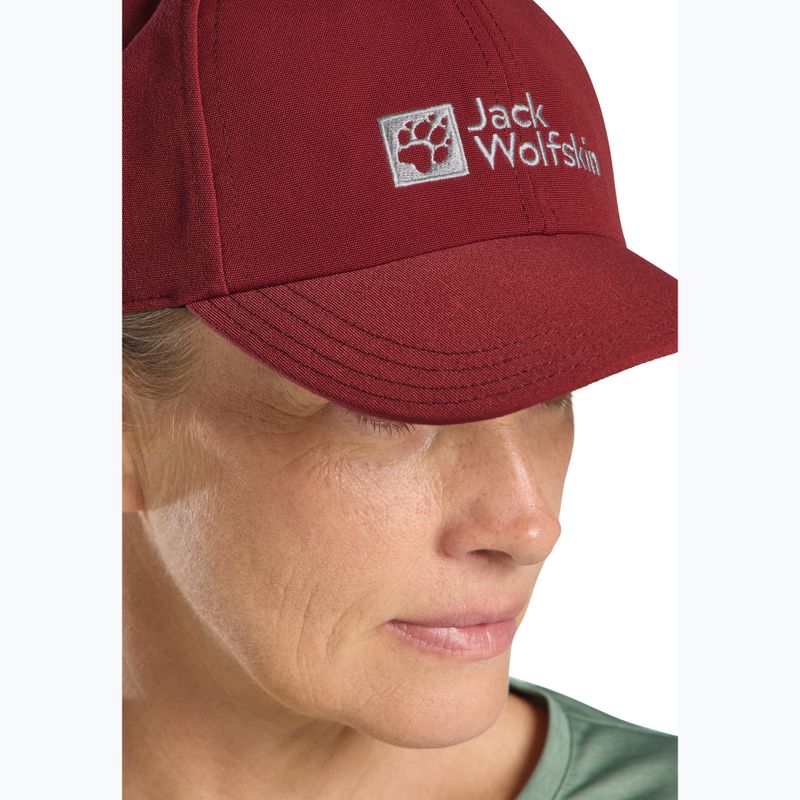 Šiltovka Jack Wolfskin Baseball Cap deep ruby 5