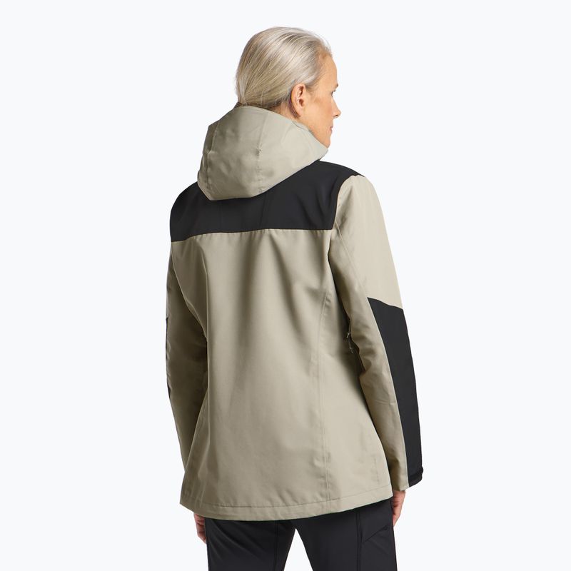Dámska bunda do dažďa Jack Wolfskin Jasper 2L stone 3