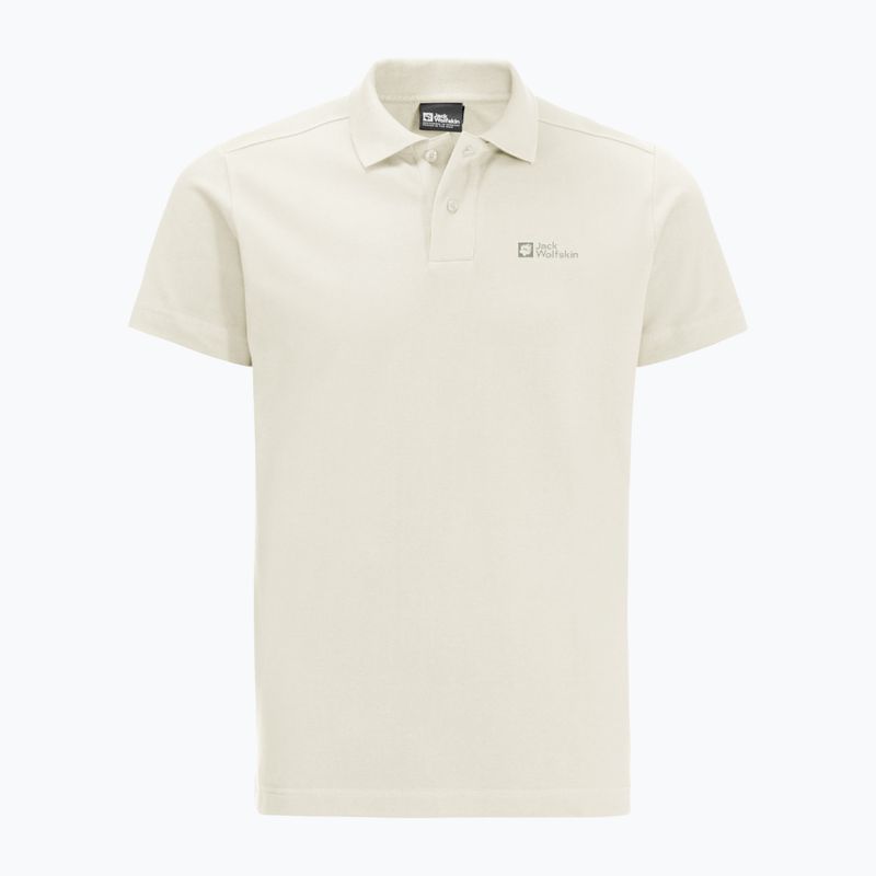 Pánske polo tričko Jack Wolfskin Essential cotton white 9