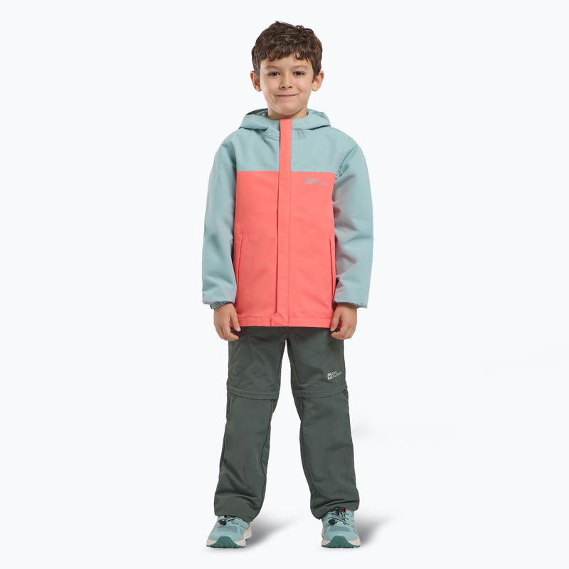 Detská bunda do dažďa Jack Wolfskin Tucan sunset coral 2