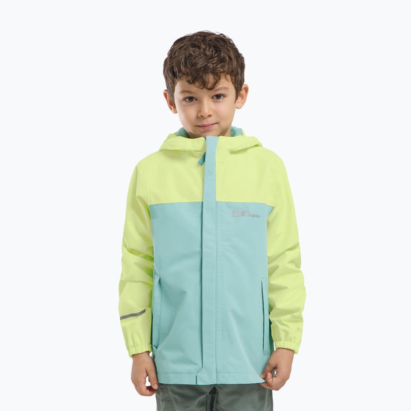 Detská bunda do dažďa Jack Wolfskin Tucan soft jade 5