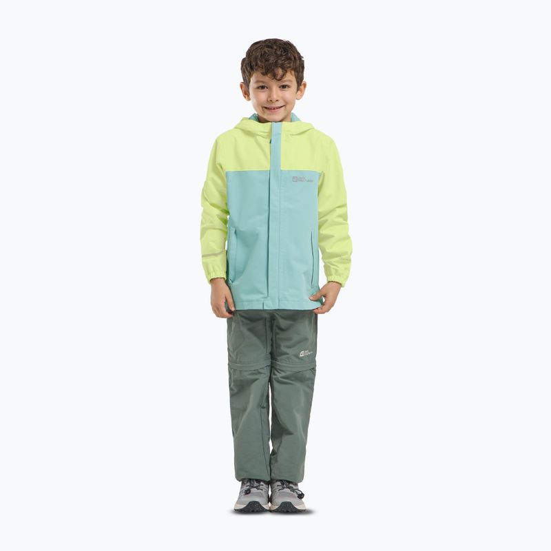 Detská bunda do dažďa Jack Wolfskin Tucan soft jade 6