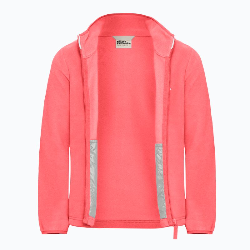 Detská fleecová mikina Jack Wolfskin Taunus sunset coral 3