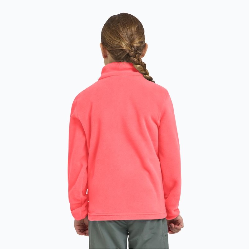 Detská fleecová mikina Jack Wolfskin Taunus sunset coral 14