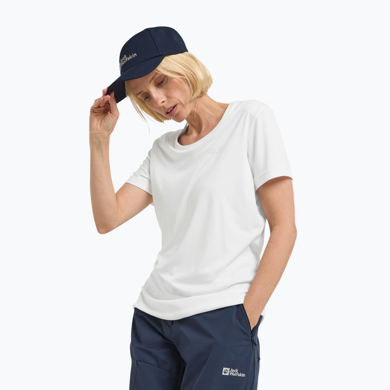 Dámske trekingové tričko Jack Wolfskin Tech T stark white 4